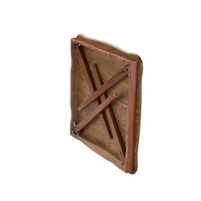 Scalloped Edge Folding Card Table Fruitwood - Stakmore 1 Scalloped Edge Folding Card Table Fruitwood - Stakmore