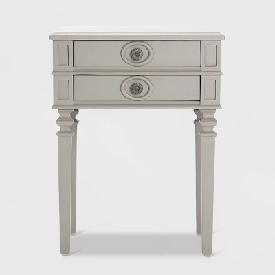 Irving Side Table With 2 Drawers Gray - Finch 5 Irving Side Table With 2 Drawers Gray - Finch - Image 5