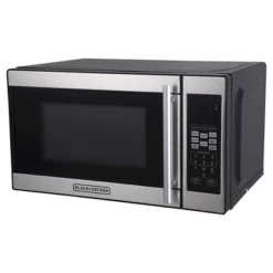 Black & Decker BLACK+DECKER 0.7 Cu Ft 700W Microwave Oven - Black - EM720CPN-P: Countertop, Small Dorm Microwave, Child Lock, 8 Programs -Baxton Studio Shop GUEST c59b9457 3ee1 463b ad0a 42f48d06c140
