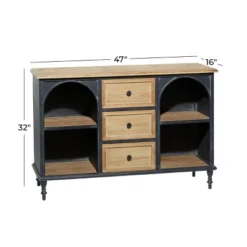 Farmhouse Wood And Metal Cabinet Black - Olivia & May -Baxton Studio Shop GUEST c5ad2310 c12e 4990 a310 ffec2180c1b4