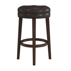 30.5" Krauss Wood Backless Swivel Barstool Charcoal Gray - Hillsdale Furniture -Baxton Studio Shop GUEST c5c40821 839d 4290 93bd 6aa5fb19e124
