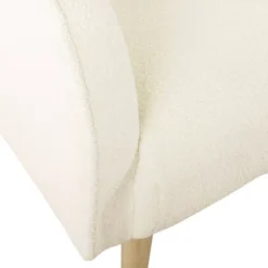 Sherpa Accent Chair With Wood Legs Cream - HomePop 9 Sherpa Accent Chair With Wood Legs Cream - HomePop -Baxton Studio Shop GUEST c5fb26ea a423 44cb 94f8 646dc5c892b3