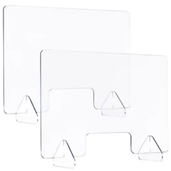 Costway 1/2PCS 24'' X 16'' Protective Plexiglass Sneeze Guard Acrylic Shield For Counter -Baxton Studio Shop GUEST c5fbc9d8 3e8a 4c4a 9b52 4bc176726db3