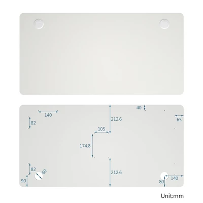 Costway 48'' Universal One-Piece Tabletop For Standard & Sit To Stand Desk Frame 1 Costway 48'' Universal One-Piece Tabletop For Standard & Sit To Stand Desk Frame