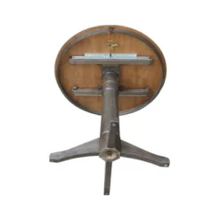 36" Justin Round Drop Leaf Dining Table Tan/Washed Coal - International Concepts -Baxton Studio Shop GUEST c6270643 f6e1 4a4b 9e60 da73f5fc7cdd