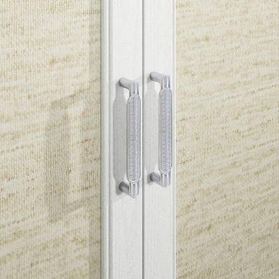 70" Farmhouse Style Natural Wood Desktop TV Stand For TVs Up To 75" White Oak - Home Essentials 7 70" Farmhouse Style Natural Wood Desktop TV Stand For TVs Up To 75" White Oak - Home Essentials - Image 7