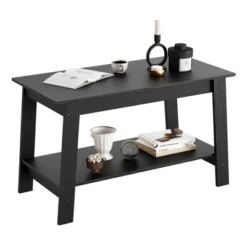 31.5" Industrial Farmhouse Coffee Table With 2-Tier Storage, Rustic Wooden Finish Side Tables For Living Room And Bedroom, Narrow Space-Saving Design 15 31.5" Industrial Farmhouse Coffee Table With 2-Tier Storage, Rustic Wooden Finish Side Tables For Living Room And Bedroom, Narrow Space-Saving Design -Baxton Studio Shop GUEST c6ae27c4 0022 4c3c 941a 7be84d0098d7