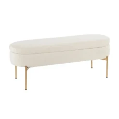 48" Chloe Contemporary Upholstered Storage Bench - LumiSource -Baxton Studio Shop GUEST c6c866f3 4258 4e08 81b8 cb09996f61dc