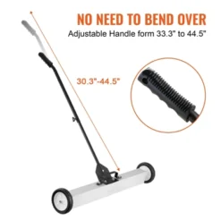 VEVOR 55Lbs Rolling Magnetic Sweeper With Wheels,Push-Type Magnetic Pick Up Sweeper, 24-inch Large Magnet Pickup Lawn Sweeper -Baxton Studio Shop GUEST c6dac2e7 18e4 4a43 a5d8 6aa2c8711a83
