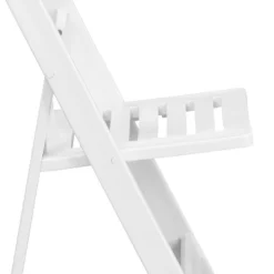 Emma And Oliver 4 Pack 1000 Lb. Capacity White Resin Folding Chair With Slatted Seat -Baxton Studio Shop GUEST c7170423 7a86 4655 bedf cb1ee5412ede