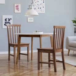 Costway 4 PCS Dining Chair Kitchen Spindle Back Side Chair With Solid Wooden Leg 10 Costway 4 PCS Dining Chair Kitchen Spindle Back Side Chair With Solid Wooden Leg -Baxton Studio Shop GUEST c78257d3 c3b5 490b a199 c39bbda94f3c