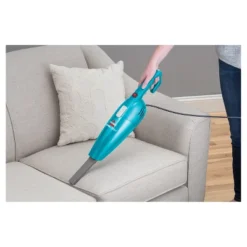 FeatherWeight Lightweight Stick Vacuum: Bissell, Bagless, Turquoise Blue, Electric, Hard Floor, Pet Hair, 1 Speed, 15ft Cord -Baxton Studio Shop GUEST c7f5748a 989d 4033 85c4 7cbbc3861715