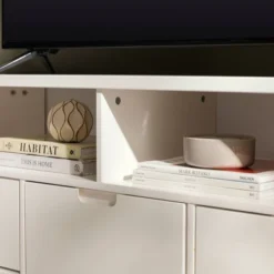 Cara Mid-Century Modern 3 Drawer Corner TV Stand For TVs Up To 58" - Saracina Home 31 Cara Mid-Century Modern 3 Drawer Corner TV Stand For TVs Up To 58" - Saracina Home -Baxton Studio Shop GUEST c84185b3 2218 44f2 8f9f 46919812d8aa