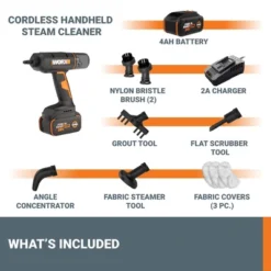 Worx WX770L 20V SteamStorm™ Battery Powered Cordless Handheld Steam Cleaner -Baxton Studio Shop GUEST c8421301 0667 40b7 86d4 43680bf56cb5