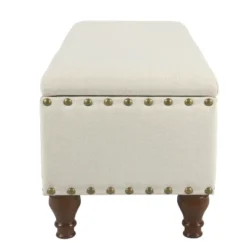 Large Storage Bench With Nailhead Trim - HomePop -Baxton Studio Shop GUEST c87ecf56 f35d 4179 8b91 935320ab0e28