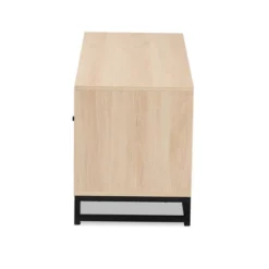 Ardon Bohemian Wood And Metal 2 Door Natural Rattan TV Stand For TVs Up To 40" Light Brown/Black - Baxton Studio 10 Ardon Bohemian Wood And Metal 2 Door Natural Rattan TV Stand For TVs Up To 40" Light Brown/Black - Baxton Studio -Baxton Studio Shop GUEST c883117a 8d1a 4f4a 9329 39bf0ec33549