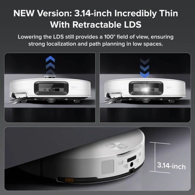 Roborock Saros 10 Robot Vacuum Mop, 3.14" Ultra-Thin Design, Auto Mop Detachment, 0% Hair Tangling, 22,000 Pa Suction Multi-Function Dock 1 Roborock Saros 10 Robot Vacuum Mop, 3.14" Ultra-Thin Design, Auto Mop Detachment, 0% Hair Tangling, 22,000 Pa Suction Multi-Function Dock