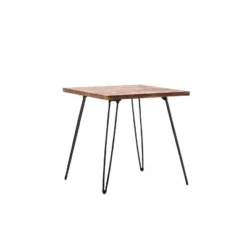 Leonardo End Table Weathered Fir & Black - Boraam