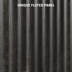 Fluted Buffet Sideboard, Adjustable Shelf Storage, Coffee Bar Cabinet For Kitchen/Living Room/Hallway, White/Oak/Dark Oak -Baxton Studio Shop GUEST c952f37f 7d79 4e50 aec2 9c3670c4ff76