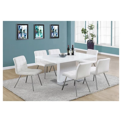 Glossy Dining Table - White - EveryRoom 1 Glossy Dining Table - White - EveryRoom