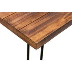 Leonardo End Table Weathered Fir & Black - Boraam -Baxton Studio Shop GUEST ca7109ed bc22 457d 9f4f 8774d7295adf