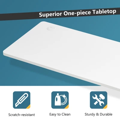 Costway 48'' Universal One-Piece Tabletop For Standard & Sit To Stand Desk Frame 5 Costway 48'' Universal One-Piece Tabletop For Standard & Sit To Stand Desk Frame - Image 5