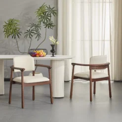 Christopher Knight Home Contemporary Jessica Rubberwood Faux Leather Upholstered Dining Chairs (Set Of 2)