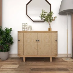 Traditional Carved Wood Curved Cabinet Brown - Olivia & May 39 Traditional Carved Wood Curved Cabinet Brown - Olivia & May -Baxton Studio Shop GUEST cad6b948 6559 4fa1 a33e 6f8bb56ddec9