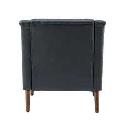Nycteus Vegan Leather Armchair | ARTFUL LIVING DESIGN -Baxton Studio Shop GUEST caefc41a 3645 46a1 895b 43968e1b38b0