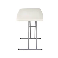 20"x30" Height Adjustable Personal Folding Card Table Speckled Gray - Hampden Furnishings