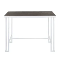 Roman Industrial Counter Height Dining Table Vintage White/Espresso - LumiSource -Baxton Studio Shop GUEST cb708821 ddf0 44ab b5d2 0a2df0e4b9d2