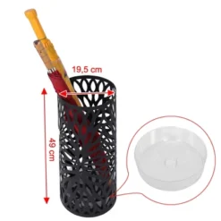 SONGMICS Umbrella Stand, Umbrella Holder, Steel Round Umbrella Rack Organizer Freestanding, For Canes Walking Sticks, Black 13 SONGMICS Umbrella Stand, Umbrella Holder, Steel Round Umbrella Rack Organizer Freestanding, For Canes Walking Sticks, Black -Baxton Studio Shop GUEST cb838d09 1739 41ad 96fd a122976a441f