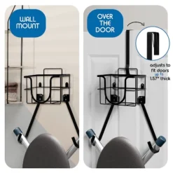 Bryt Ironing Board Holder Wall Mount & Over The Door Hanger, Laundry Room Storage & Organization, Iron & Ironing Board Hanger T&V Shaped, Black 9 Bryt Ironing Board Holder Wall Mount & Over The Door Hanger, Laundry Room Storage & Organization, Iron & Ironing Board Hanger T&V Shaped, Black -Baxton Studio Shop GUEST cbc6e09a 5a6d 4450 ae47 847ba3544a96
