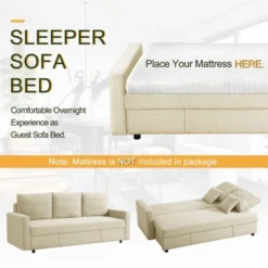 Creath Convertible Sectional Sofas, 3 Seat Couch-The Pop Home -Baxton Studio Shop GUEST cbd721d3 1158 4ad2 8745 a78d65d1a33e