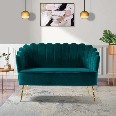 Savier 50.2" Contemporary Living Room And Bedroom Loveseat | KARAT HOME 1 Savier 50.2" Contemporary Living Room And Bedroom Loveseat | KARAT HOME