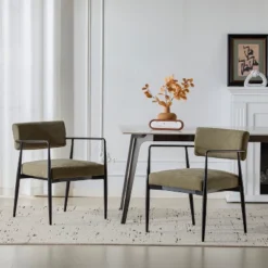 Christopher Knight Home Behrens Mid-Century Modern Upholstered Dining Chairs (Set Of 2) -Baxton Studio Shop GUEST cc68a89f f66f 413f ba9c 3e32547b763d