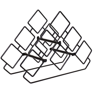 Sunnydaze Decor Sunnydaze Modern 6-Bottle Triangular Wine Rack - Indoor Steel Wire Tabletop Accent 6 Sunnydaze Decor Sunnydaze Modern 6-Bottle Triangular Wine Rack - Indoor Steel Wire Tabletop Accent - Image 6