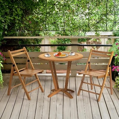 VINGLI Wood Folding Chairs With Curved Backs, Portable & Durable For Indoor/Outdoor Events, Set Of 4, 300 Lbs Capacity 4 VINGLI Wood Folding Chairs With Curved Backs, Portable & Durable For Indoor/Outdoor Events, Set Of 4, 300 Lbs Capacity - Image 4