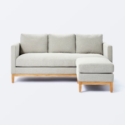 Woodland Hills Wood Base Sofa Light Gray - Threshold™ Designed With Studio McGee 8 Woodland Hills Wood Base Sofa Light Gray - Threshold™ Designed With Studio McGee - Image 8