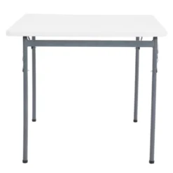 Peakform Multipurpose Banquet Squared Table Lightweight Folding Durable Desk With Secure Base For Indoor And Outdoor Events, 34 Inch, White 9 Peakform Multipurpose Banquet Squared Table Lightweight Folding Durable Desk With Secure Base For Indoor And Outdoor Events, 34 Inch, White -Baxton Studio Shop GUEST ccda0bd2 2bad 48c1 a690 dcd86b21e1a2