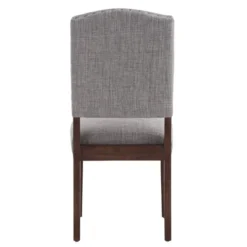 Set Of 2 Iverson Nailhead Trim Brown Finish Linen Side Chairs - Inspire Q 12 Set Of 2 Iverson Nailhead Trim Brown Finish Linen Side Chairs - Inspire Q -Baxton Studio Shop GUEST cd0c1e25 a4d3 4554 a667 3aa25c3fada4