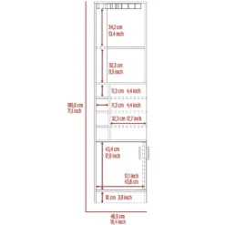 Gulches Bar Cabinet With Eight Bottle Cubbies And Open Shelves -Baxton Studio Shop GUEST cd3d4bc2 a2ee 4a9d 976f eb47ccf8780f