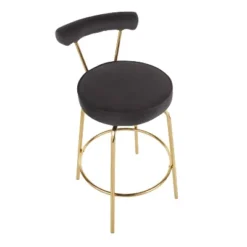 Set Of 2 Rhonda Glam Counter Height Barstools - LumiSource -Baxton Studio Shop GUEST cd58e27d 19df 4b78 ad56 634f0c10cb45