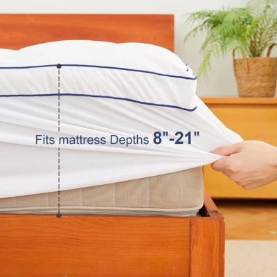 Belffin Pillow Top Mattress Topper,Belffin Pillow Top Mattress Topper,Pad Cover With 8-21 Inch Deep Pocket 6 Belffin Pillow Top Mattress Topper,Belffin Pillow Top Mattress Topper,Pad Cover With 8-21 Inch Deep Pocket - Image 6