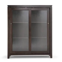 36" Essex Medium Storage Cabinet Mahogany Brown - WyndenHall -Baxton Studio Shop GUEST ce060cbe a9cb 4795 b198 088aee683b98