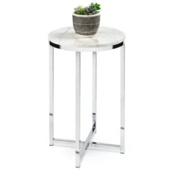 Best Choice Products 16in Faux Marble Modern Round Living Room Accent Side Table W/ Metal Frame 17 Best Choice Products 16in Faux Marble Modern Round Living Room Accent Side Table W/ Metal Frame -Baxton Studio Shop GUEST ce2f7613 7f1f 4dd2 a61f f3baecba3a3c