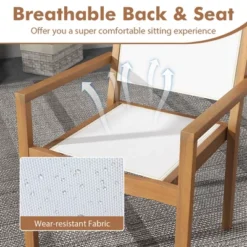 Costway Stackable Dining Chair Set Of 2/4 With Wear-resistant Fabric & Breathable Backrest 14 Costway Stackable Dining Chair Set Of 2/4 With Wear-resistant Fabric & Breathable Backrest -Baxton Studio Shop GUEST ce41cc28 1f73 4d42 a155 83b0bf0424d0