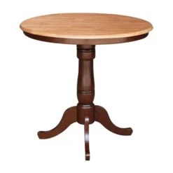 36" Round Counter Height Dining Table With 12" Leaf - International Concepts -Baxton Studio Shop GUEST ceb6a58c 6fc1 4844 8856 3080466dbe3a