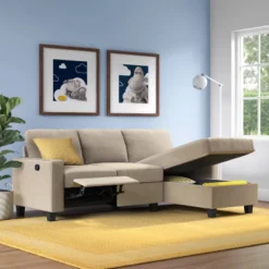 Palisades Reclining Sectional With Right Storage Chaise - Serta -Baxton Studio Shop GUEST ceb84415 fdef 4704 aad3 b73f1caf2b40