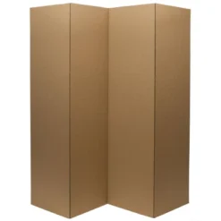 6" Cardboard Room Divider 4 Panel - Oriental Furniture